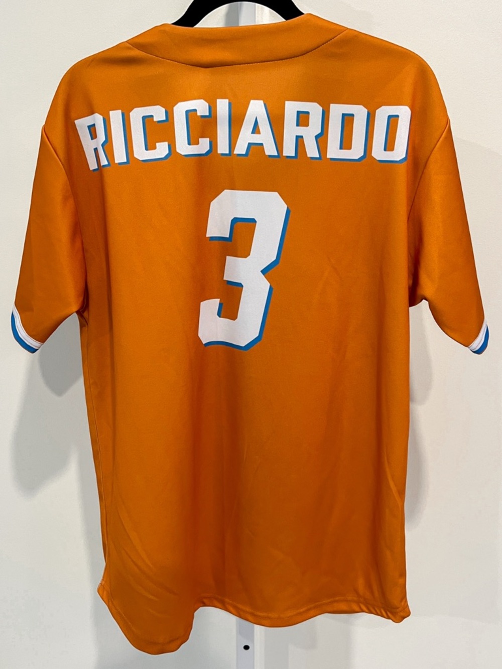 Daniel Ricciardo 3 McLaren F1 Racing Orange Baseball Jersey Mens Small